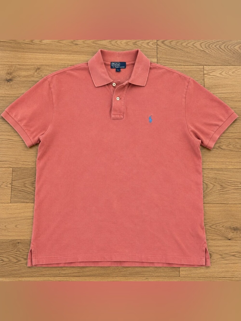 Polo by Ralph Lauren Men's Coral Pink Pique Polo